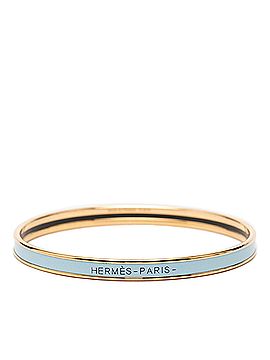 Hermès Hermes Uni XS Enamel Bracelet, Gold/Blue Plated, Women's (view 1)