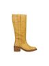 FRYE 100% Leather Yellow Boots Size 10 - photo 1