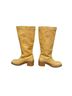 FRYE 100% Leather Yellow Boots Size 10 - photo 3