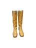 FRYE 100% Leather Yellow Boots Size 10 - photo 2