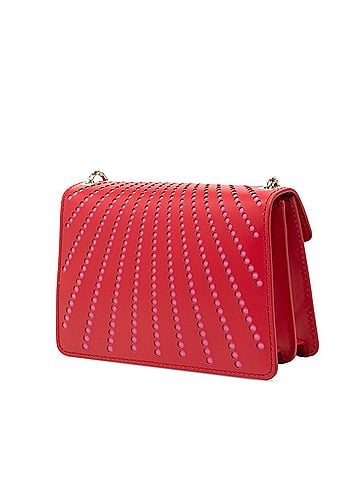 Bvlgari BVLGARI Serpenti Forever Crossbody Chain Shoulder Bag, Red/Pink Leather, Women's (view 2)