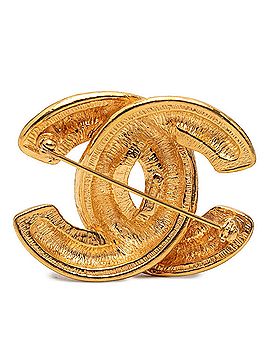Chanel Chanel Coco Mark Brooch, Gold Plated, Women's CHANEL (view 2)