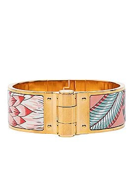 Hermès Hermes Charnière GM Savana Dance Bangle, Gold Plated, Women's (view 1)