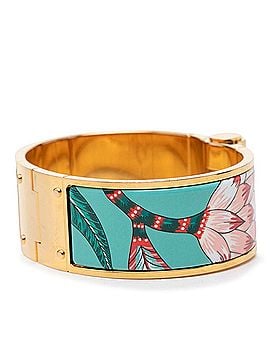 Hermès Hermes Charnière GM Savana Dance Bangle, Gold Plated, Women's (view 2)