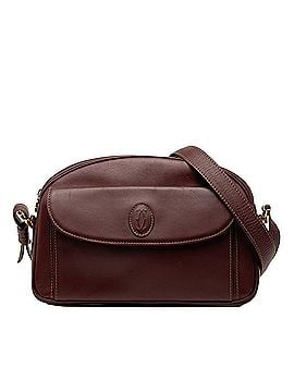 Cartier Cartier Must Line Crossbody Shoulder Bag, Red/Bordeaux Leather, Women's. (view 1)