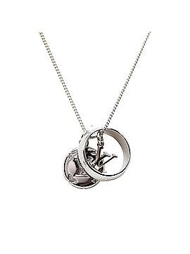 Louis Vuitton Louis Vuitton Monogram Chain Pendant Necklace M62485 Silver Metal Women's LOUIS VUITTON (view 1)