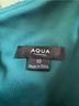 Aqua 100% Poly Green Blue Cocktail Dress Size 10 - photo 3