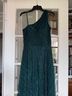 Aqua 100% Poly Green Blue Cocktail Dress Size 10 - photo 5