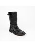 Chanel 100% Leather Black Biker Boots Size EU 39 - photo 2