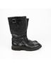 Chanel 100% Leather Black Biker Boots Size EU 39 - photo 10