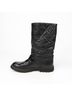 Chanel 100% Leather Black Biker Boots Size EU 39 - photo 6