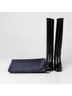 Prada 100% Leather Black Long Boots Size EU 35 1/2 - photo 1