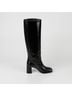 Prada 100% Leather Black Long Boots Size EU 35 1/2 - photo 9