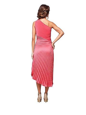 Rene Ruiz Collection One Shoulder Pleated Asymmetric Cocktail Dress Cocktail Dress (view 2)