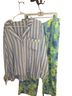 Anthropologie 100% Viscose Floral Blue Yellow Blouse Size XL - photo 1