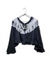 Free People Tie-dye Multi Color Blue White Shorts Size L - photo 2