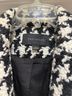 Ann Taylor Houndstooth Black White Coat Size L - photo 3
