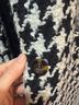 Ann Taylor Houndstooth Black White Coat Size L - photo 5