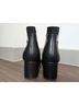 Bella Vita 100% Leather Black Ankle Boots Size 7 - photo 5
