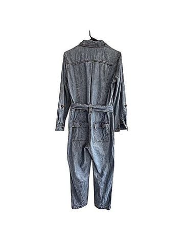 Anthropologie Long Sleeve Chambray Jumpsuit Jumpsuit (view 2)