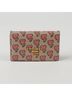 Prada 100% Leather Pink Heart Pattern Card Holder One size - photo 1