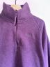 The North Face 100% Polyester Solid Purple Fleece Size L - photo 5
