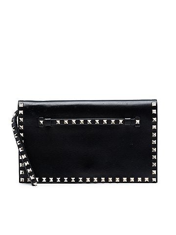 Valentino Nappa Rockstud Wristlet Clutch (view 1)