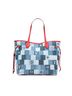 Louis Vuitton 100% Denim Blue Monogram Denim Patchwork Neverfull MM One size - photo 1