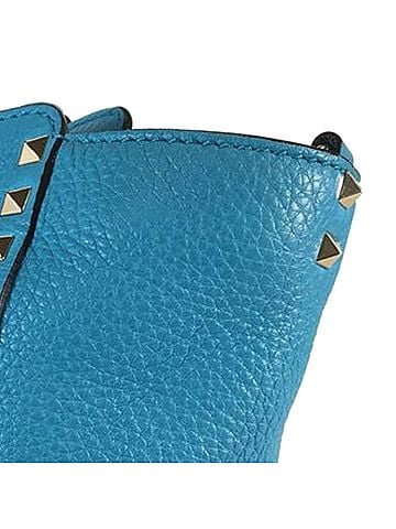 Valentino Small Grained Calfskin Rockstud Trapeze Satchel (view 2)
