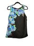 Lands' End Floral Black Blue Sleeveless Top Size L - photo 1