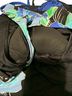 Lands' End Floral Black Blue Sleeveless Top Size L - photo 5
