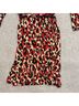 Boston Proper Leopard Print Red Tan Casual Dress Size 10 - photo 11