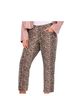 Just USA Animal Print Tan Brown Casual Pants Size L - photo 1