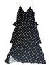 Francesca's Polka Dots Black White Cocktail Dress Size M - photo 1