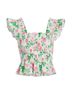 Hill House Floral White Pink Tank Top Size XL - photo 4