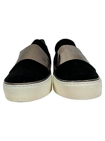 Stuart Weitzman Stuart Weitzman Slip On Sneakers in Black Velvet (view 2)