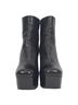 Prada 100% Leather Black Prada Platform Ankle Boots in  Black Leather Size EU 38 1/2 - photo 2