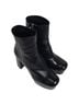 Prada 100% Leather Black Prada Platform Ankle Boots in  Black Leather Size EU 38 1/2 - photo 15