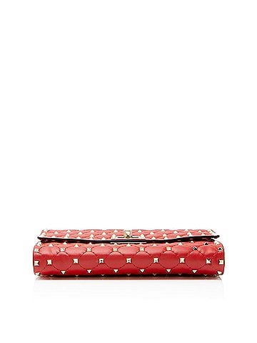 Mario Valentino Valentino Nappa Leather Rockstud Spike Wallet On Chain (view 2)