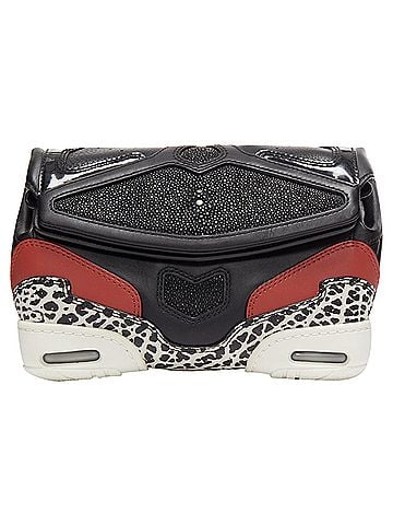 Alexander Wang Alexander Wang Runway Sneaker black leather panels clutch bag (view 1)