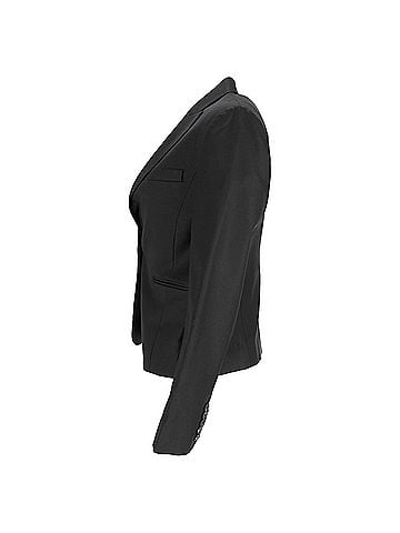 Joseph Joseph Single-Breasted Blazer with Pockets in Black Wool (view 2)