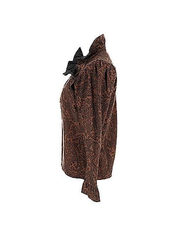 Kenzo Kenzo Paisley Print Blouse in Brown Wool (view 2)