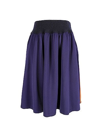 MARNI  Marni Knitted Waistband Mini Skirt in Purple Polyamide (view 1)