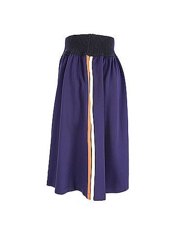 MARNI  Marni Knitted Waistband Mini Skirt in Purple Polyamide (view 2)