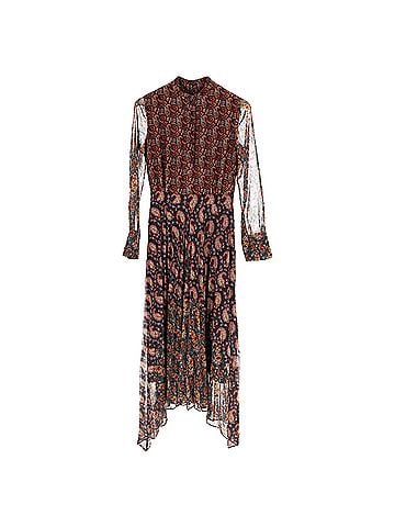 Altuzarra Altuzarra Lakshmi Paisley-Print Plissé Dress In Multicolour Polyester (view 1)