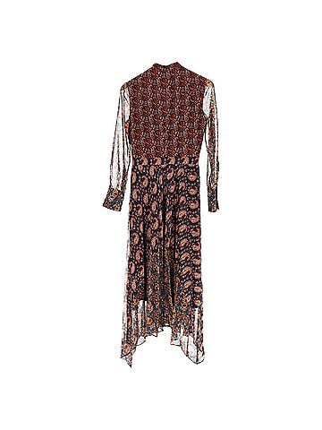 Altuzarra Altuzarra Lakshmi Paisley-Print Plissé Dress In Multicolour Polyester (view 2)