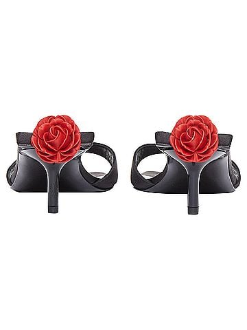 Magda Butrym Magda Butrym floral satin mule heels (view 1)
