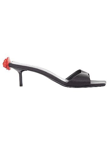 Magda Butrym Magda Butrym floral satin mule heels (view 2)