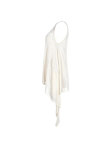 Emilio Pucci Emilio Pucci Asymmetric Sleeveless Top in White Viscose (view 2)