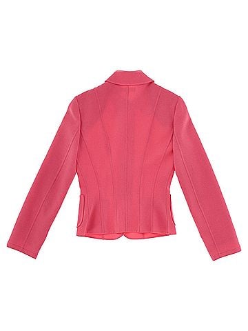 Michael Kors  Michael Kors Single-Breasted Blazer in Pink Wool (view 2)